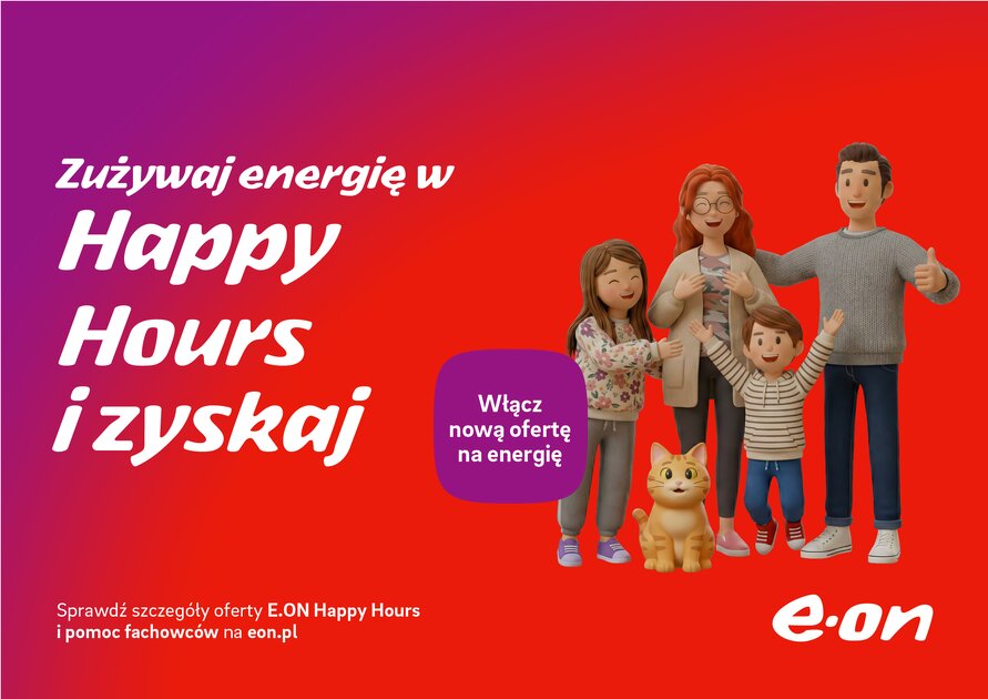 Happy Hours – E.ON Polska promuje nowość w swojej ofercie
