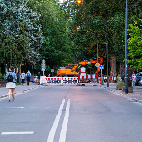 Kolejne skrzyżowanie zamknięte. Uważajcie na ulicę Matejki – tędy już nie przejedziecie