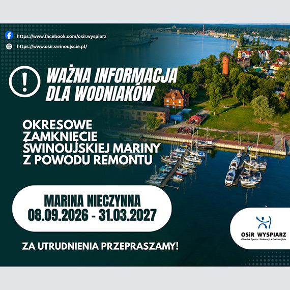 Marina w Świnoujściu zamknięta na ponad pół roku. Rusza wymiana pomostów pływających