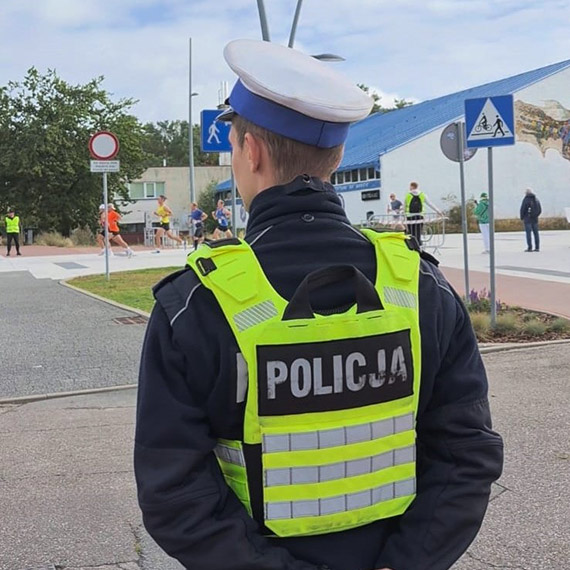 Policjanci zabezpieczali 46. Międzynarodowy Maraton Świnoujście–Wolgast
